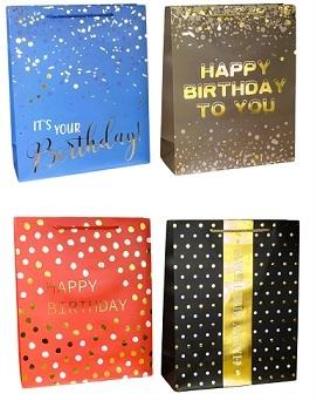 Opakowanie Torebka upominkowa urodziny M MIX