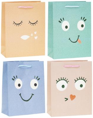 Opakowanie Torebka z brokatem Buźka 18x24x8cm mix ROZETTE