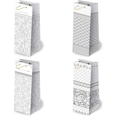 Opakowanie Torebki ozdobne AL-2 set 4 Białe grafika 10 sztuk