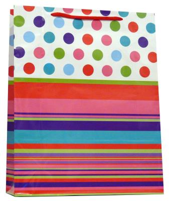 Opakowanie Torebki ozdobne kropki/paski JP029A 12 sztuk