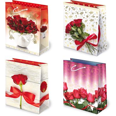 Opakowanie Torebki ozdobne T-2L set 42 Czerwone róże 10 sztuk
