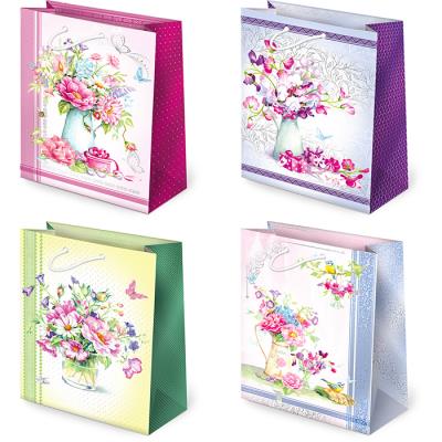 Opakowanie Torebki ozdobne T-2L set 91 Kwiaty farby wodne 10 sztuk