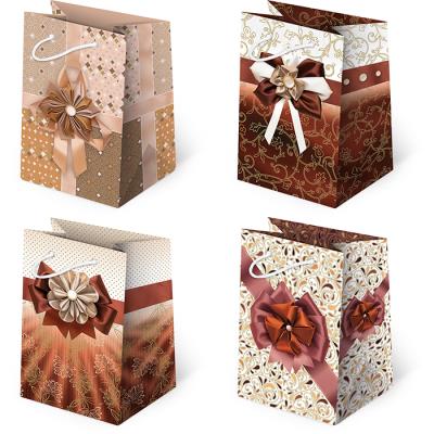 Opakowanie Torebki ozdobne T5-99 Kokardy brązowe 10 sztuk