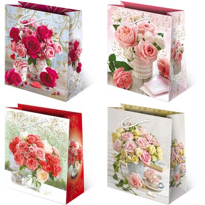 Opakowanie Torebki ozdobne T8L-119 Kwiaty bukiety 10 sztuk