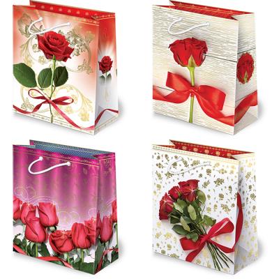 Opakowanie Torebki ozdobne XL set 40 Róże 10 sztuk