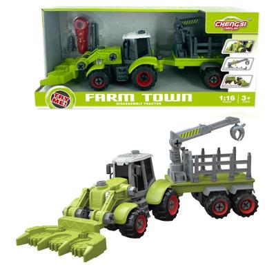 Opakowanie Traktor z łyżką i przyczepą do skręcania