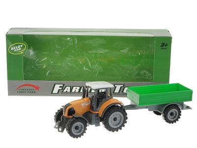Opakowanie Traktor z przyczepą metalowy