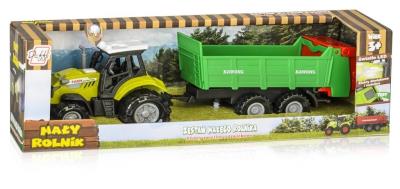 Opakowanie Traktor z przyczepą wywrotką rozdrabniacz
