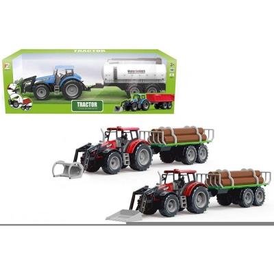 Opakowanie Traktor z przyczepą z drewnem