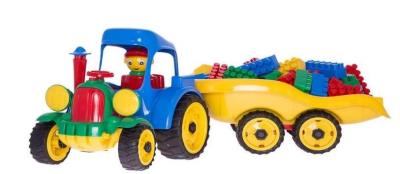 Opakowanie Traktor z przyczepą z klockami