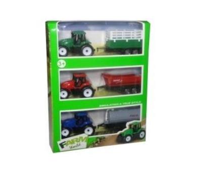 Opakowanie Traktor z przyczepami 3szt