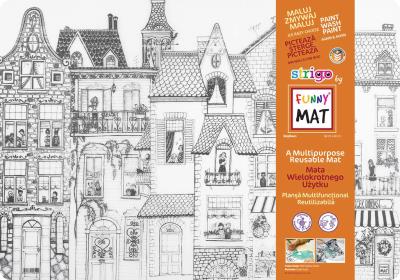Opakowanie Transparentna mata Strigo Funny Mat Budynki sąsiedzi 68x48 cm