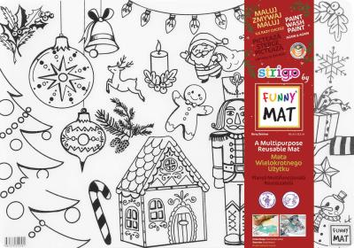 Opakowanie Transparentna mata Strigo Funny Mat Christmass 48x33.5 cm