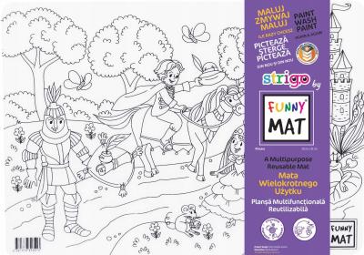 Opakowanie Transparentna mata Strigo Funny Mat Księżniczka 25x35 cm