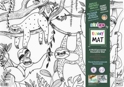 Opakowanie Transparentna mata Strigo Funny Mat Leniwce 48x33.5 cm