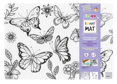 Opakowanie Transparentna mata Strigo Funny Mat Motylki 48x33.5 cm