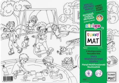 Opakowanie Transparentna mata Strigo Funny Mat Plac zabaw 25x35 cm