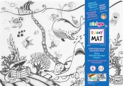 Opakowanie Transparentna mata Strigo Funny Mat Podwodny Świat 48x33.5 cm