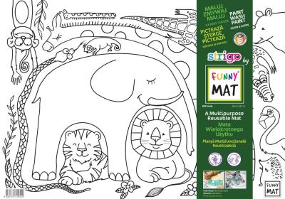 Opakowanie Transparentna mata Strigo Funny Mat Safari 48x33.5 cm
