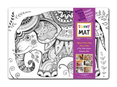 Opakowanie Transparentna mata Strigo Funny Mat Słoń 68x48 cm
