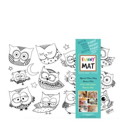 Opakowanie Transparentna mata Strigo Funny Mat Sowy 68x48 cm