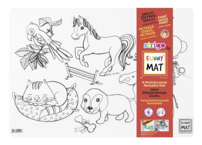 Opakowanie Transparentna mata Strigo Funny Mat Zwierzęta domowe 48x33.5 cm