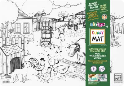 Opakowanie Transparentna mata Strigo Funny Mat Życie na farmie 48x33.5 cm