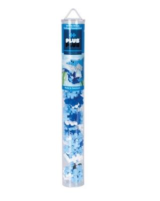 Tuba Delfin 100 elementów. Wydawca: PLUS-PLUS. SmakLiter.pl Opakowanie Tuba Delfin 100 elementów