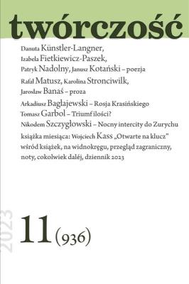 Okładka książki Twórczość 11/2023