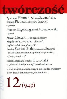 Twórczość 12/2024. Autor:   Praca zbiorowa. SmakLiter.pl Okładka książki Twórczość 12/2024