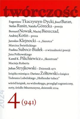 Okładka książki Twórczość 4/2024