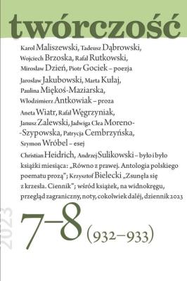 Okładka książki Twórczość 7-8/2023