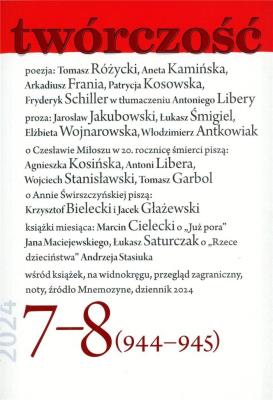 Okładka książki Twórczość 7-8/2024