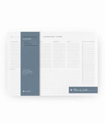 Tygodniowy planer A3. Wydawca: Szaron. SmakLiter.pl Opakowanie Tygodniowy planer A3