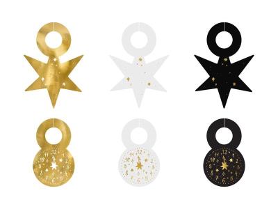 Opakowanie tZnaczniki na kieliszki Happy New Year 6szt