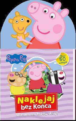 Okładka książki Ubrania na każdą okazję. Świnka Peppa. Naklejaj bez końca