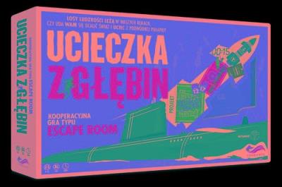 Ucieczka z głębin. Autor: Humphries Elliot. SmakLiter.pl Okładka książki Ucieczka z głębin