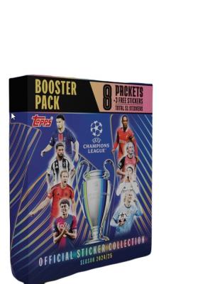 Opakowanie UEFA Champions League 2024/25 naklejki Booster pack