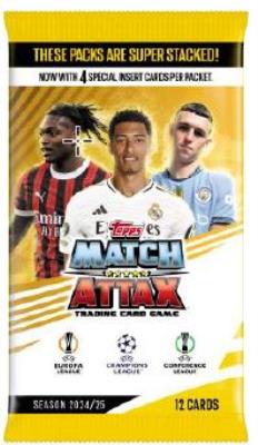 Opakowanie UEFA Champions League Match Attax 2024/25 saszetka z kartami 1szt.mix