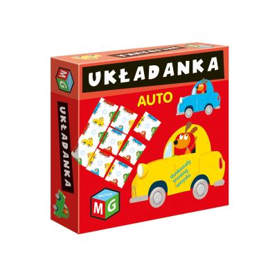 Układanka Auta. Wydawca: MULTIGRA. SmakLiter.pl Opakowanie Układanka Auta