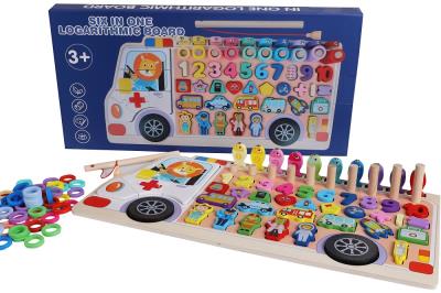 Opakowanie Układanka auto drewniane