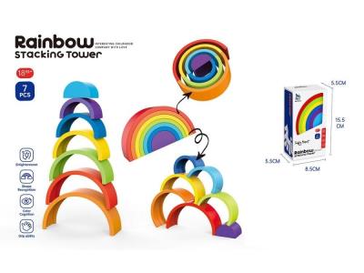 Opakowanie Układanka dla maluszka tęczowa 7el