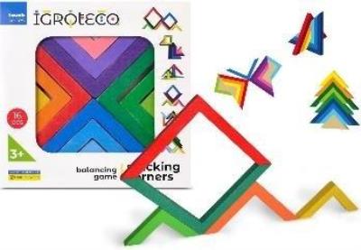 Opakowanie Układanka drewniana Kątowniki 16el