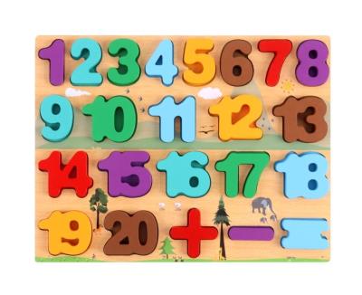 Opakowanie Układanka drewniana Liczby