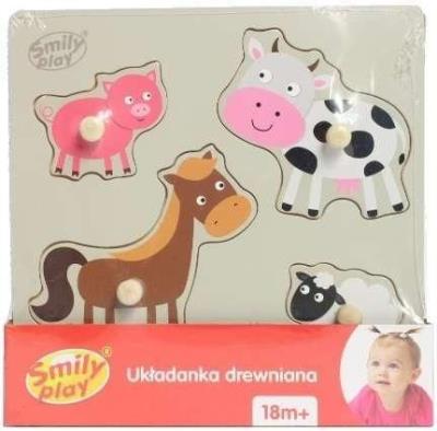 Opakowanie Układanka drewniana Zwierzęta domowe SPW83798 AN01