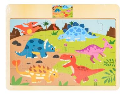 Opakowanie Układanka drewno - dino