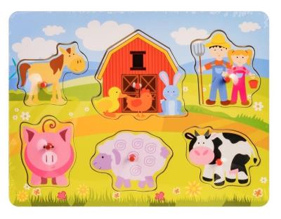 Opakowanie Układanka drewno - farma
