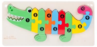 Opakowanie Układanka drewno krokodyl folia