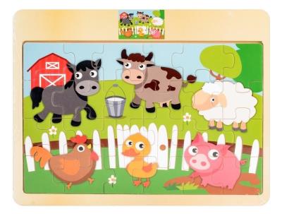 Opakowanie Układanka drewno - zwierzęta domowe