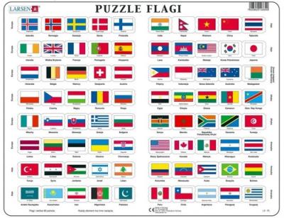 Opakowanie Układanka Flagi